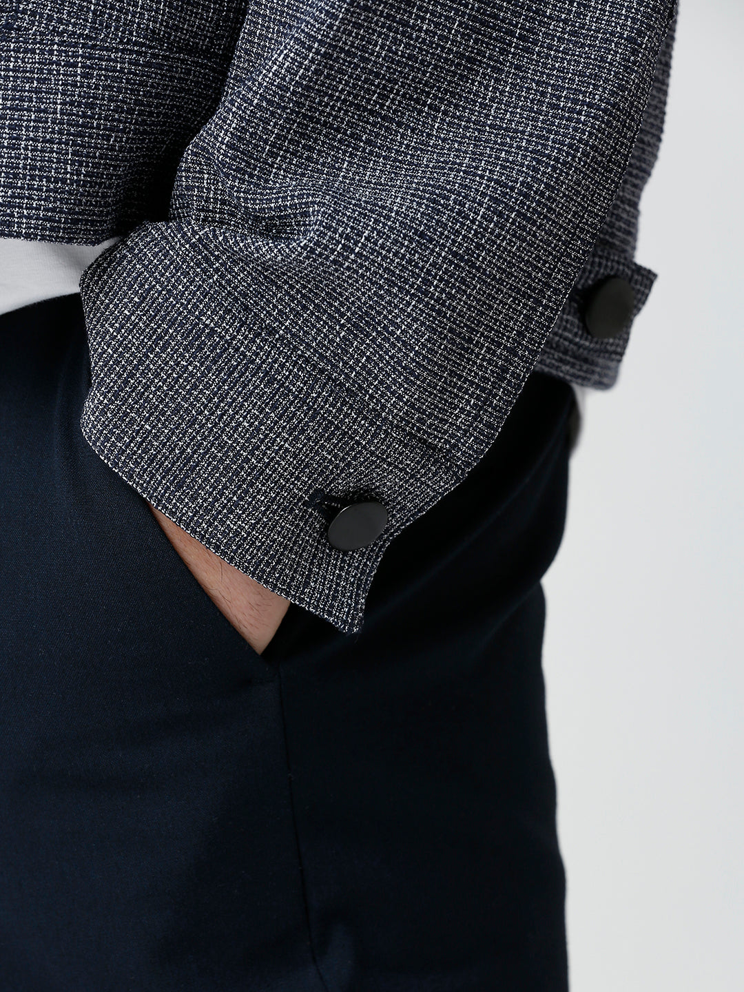 Cotton Checks Medieval Blue Parkway Shacket