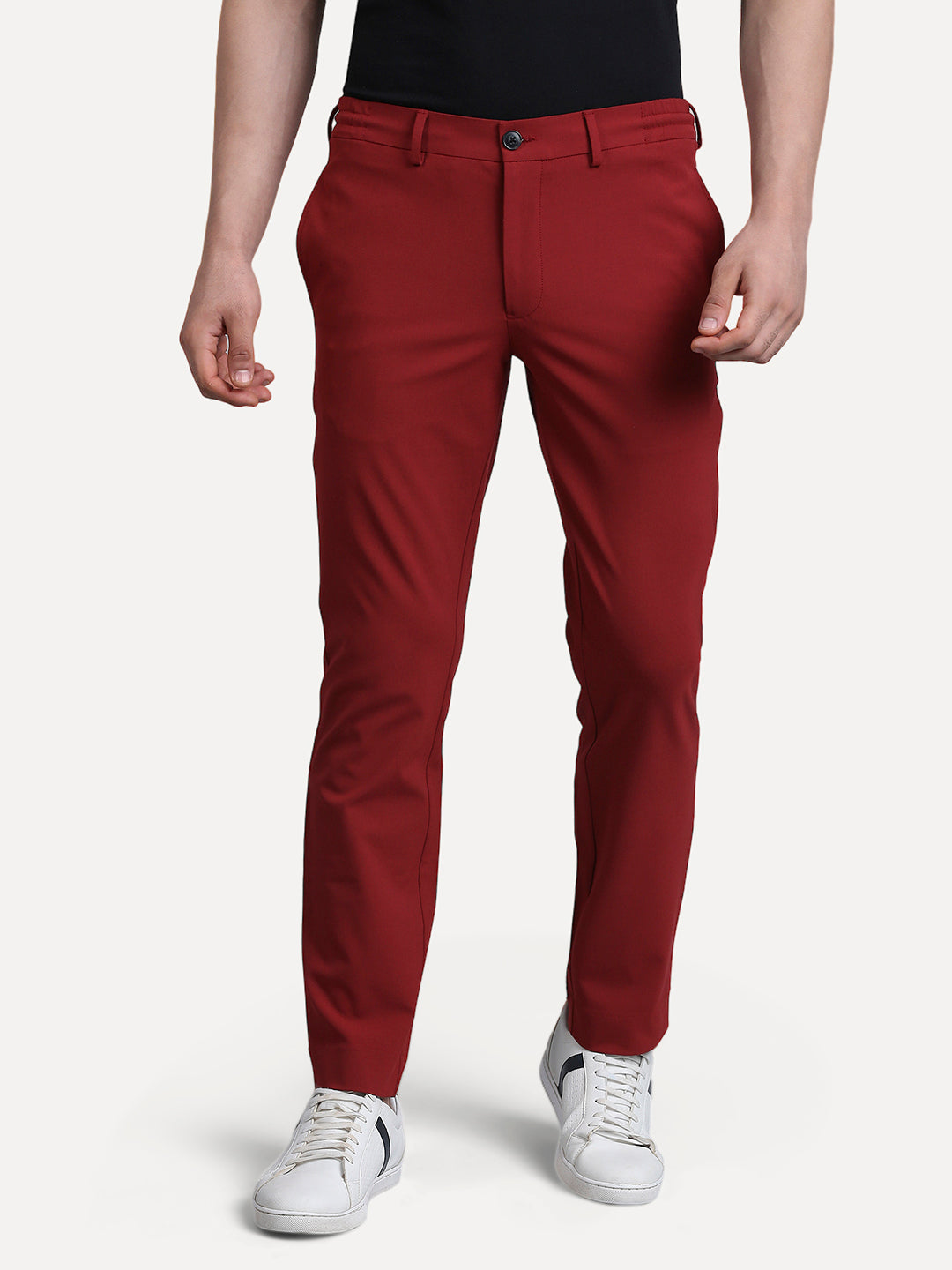 Hyperflex Beetroot Red Accent Trouser for men