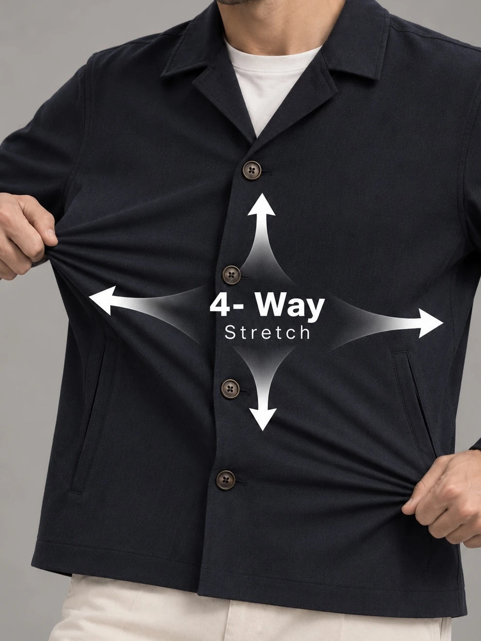 Stretchable Ace Shacket