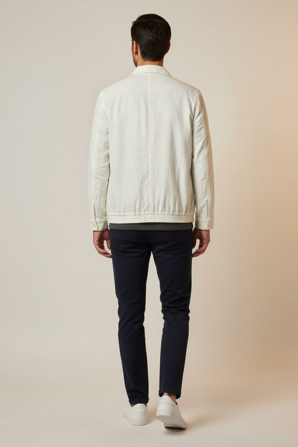 Cotton Jacquard Messenger Shacket