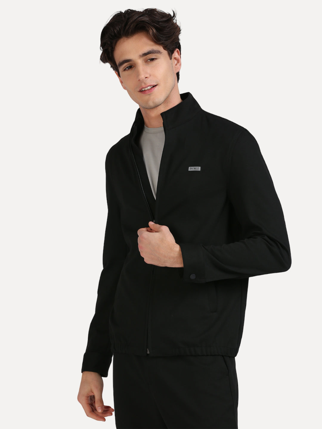 fleece long sleeve full zip jacket