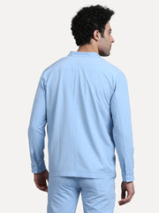 Airflow Sky Blue Layer Shacket