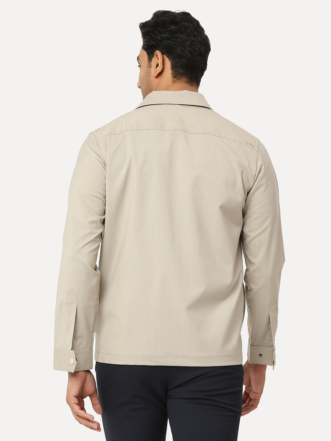 Soft Touch Beige Linear Shacket