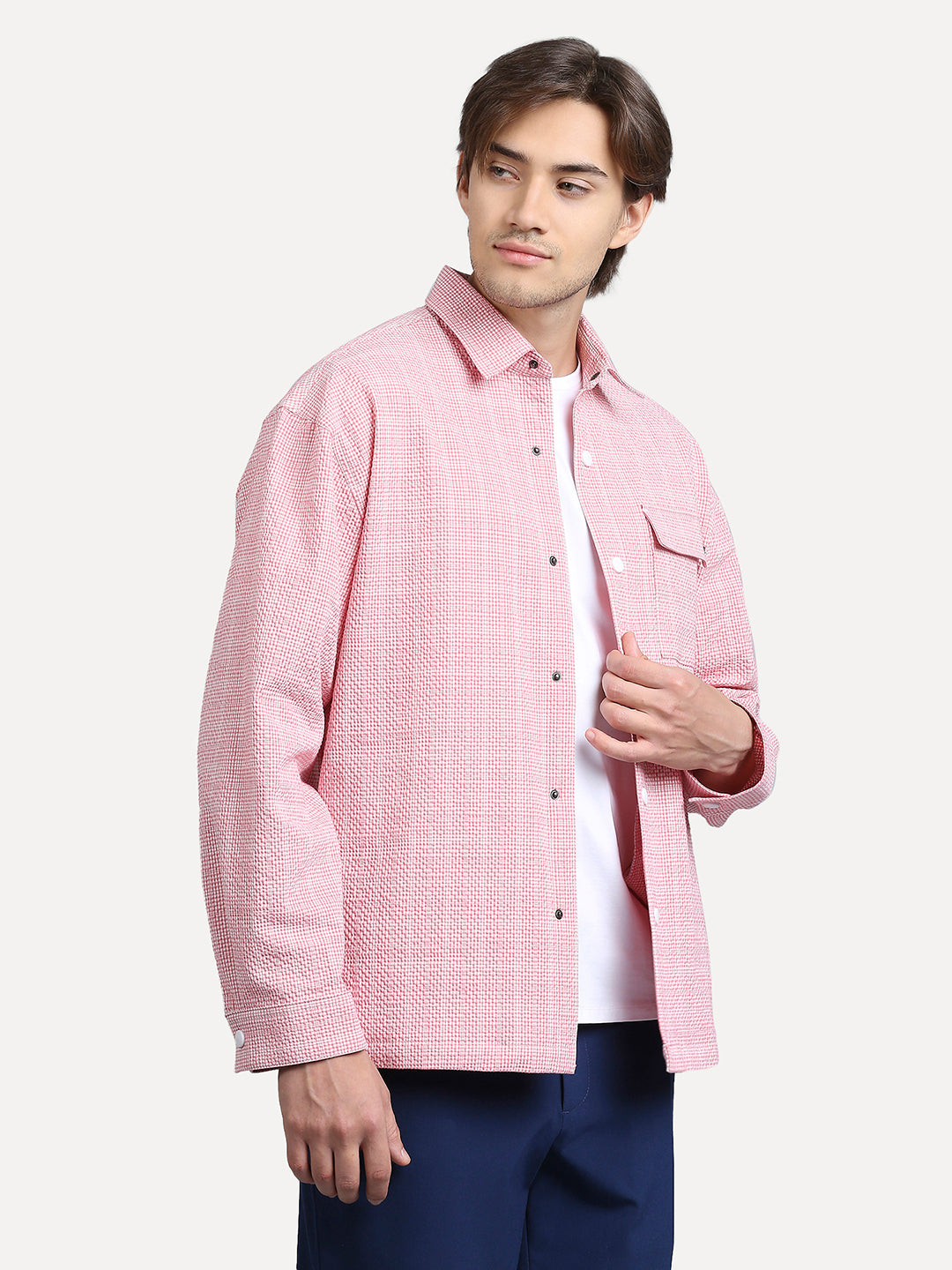 Soft Touch Pink Frosty Shacket
