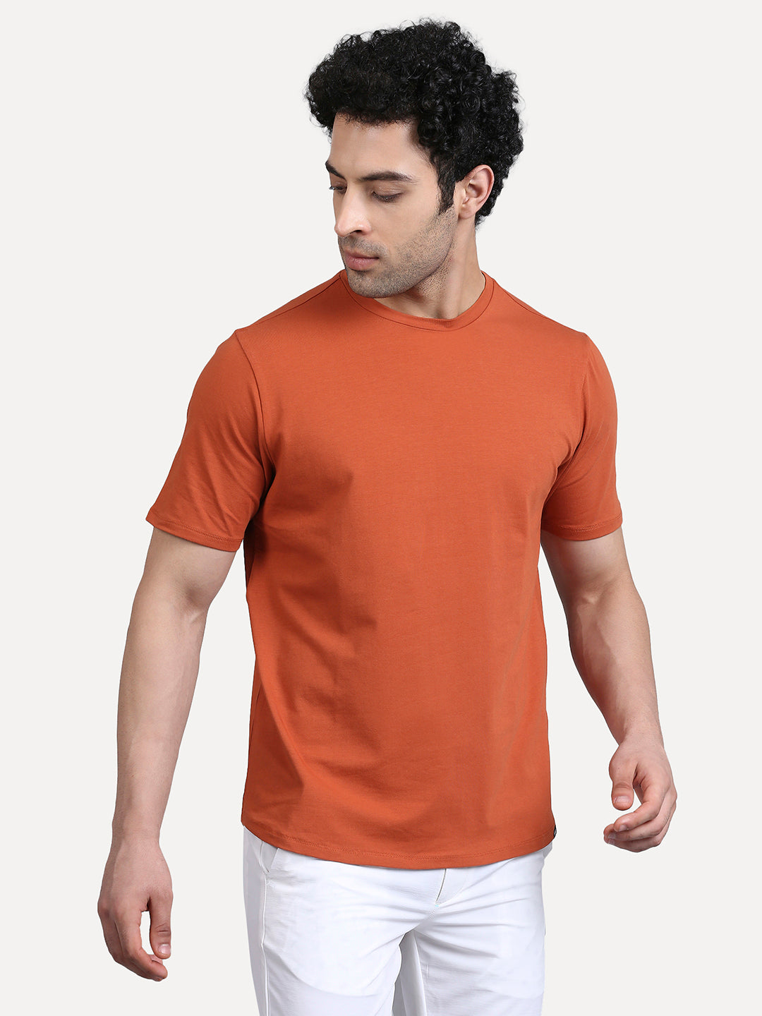 Baked Clay Round Neck Tee