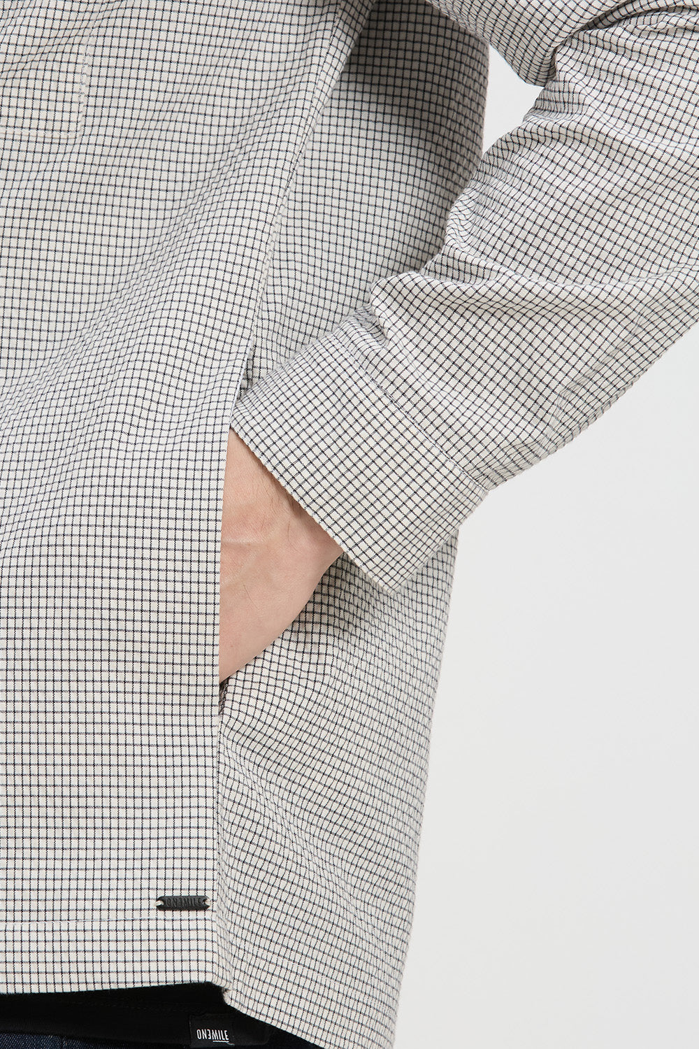 Cotton Lightweight Seersucker Flexure Shacket