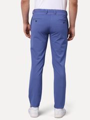 slim fit cobalt blue trouser (pant) for men