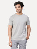 Grey Round Neck Tee