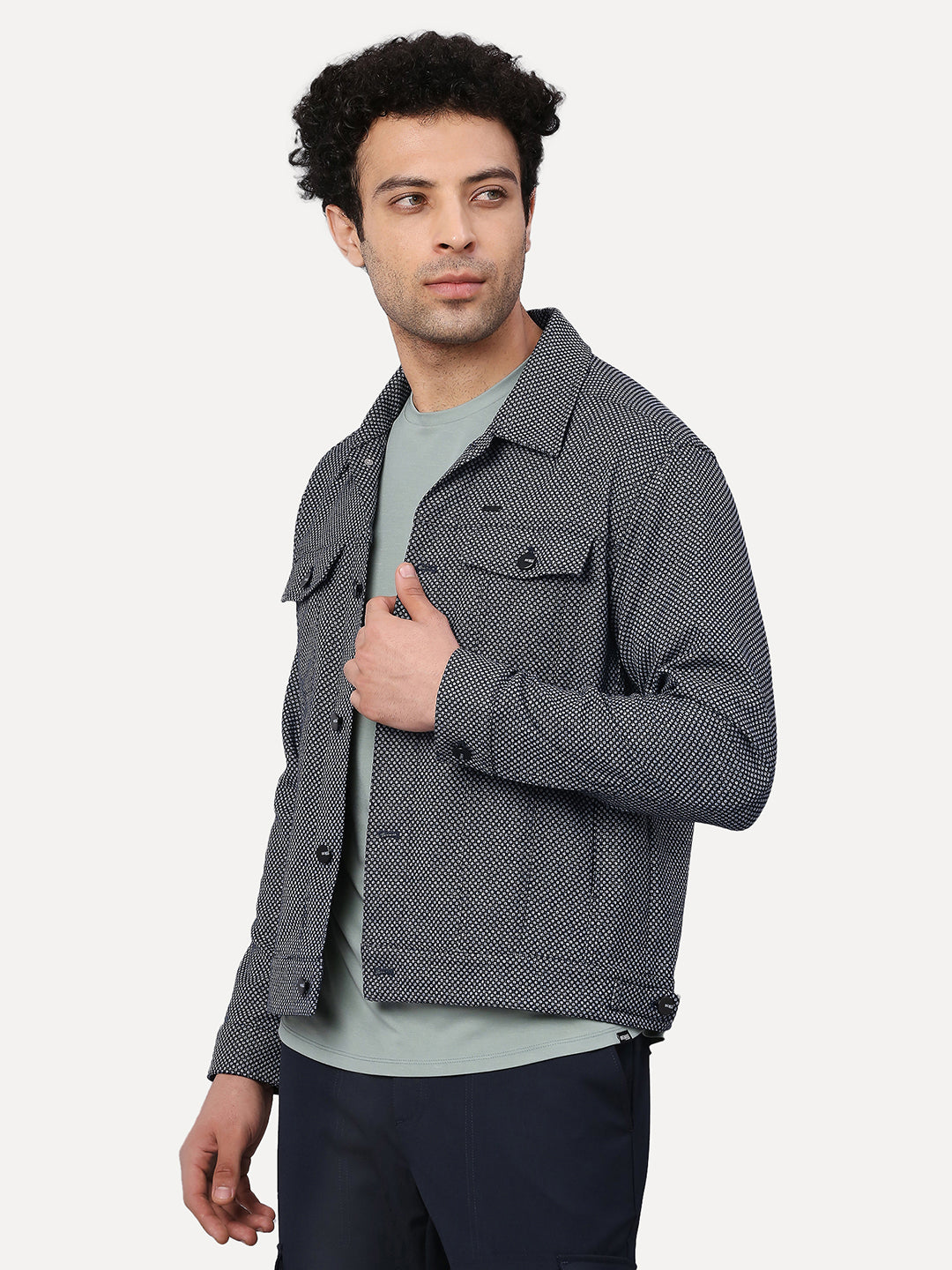 Soft Touch Navy Encircle Shacket