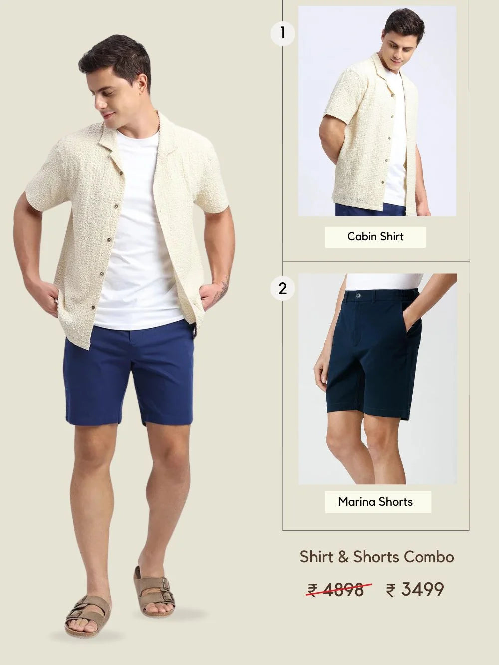 The Breezy Essential - Shirt & Shorts Combo