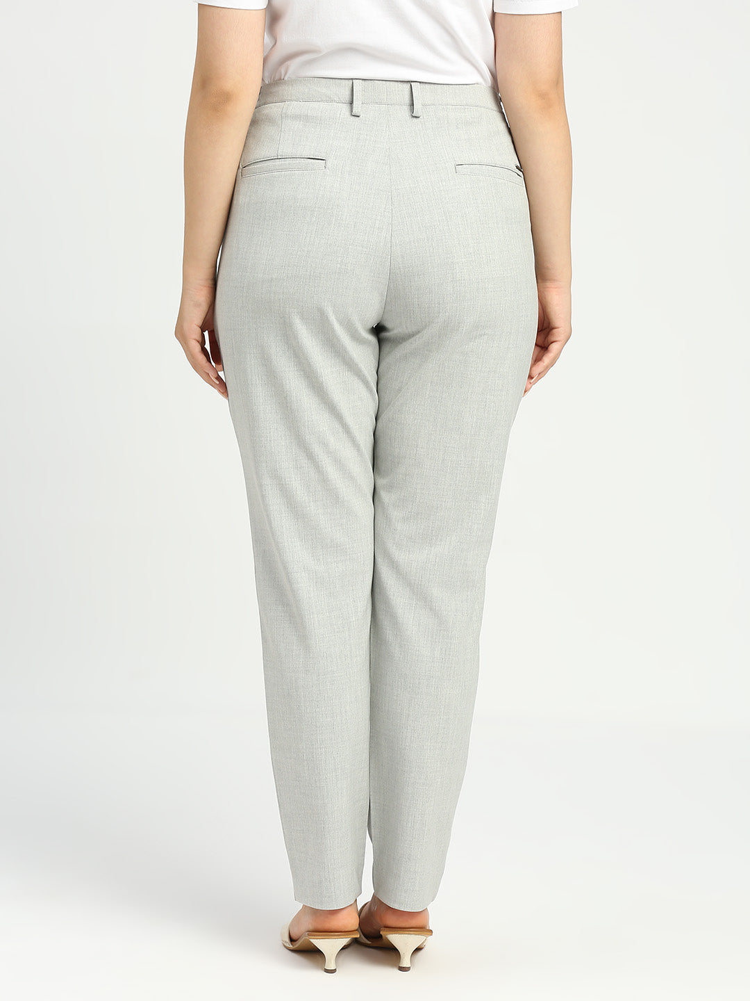 Hyperflex Grey Melange Eclectic Trouser - For Women