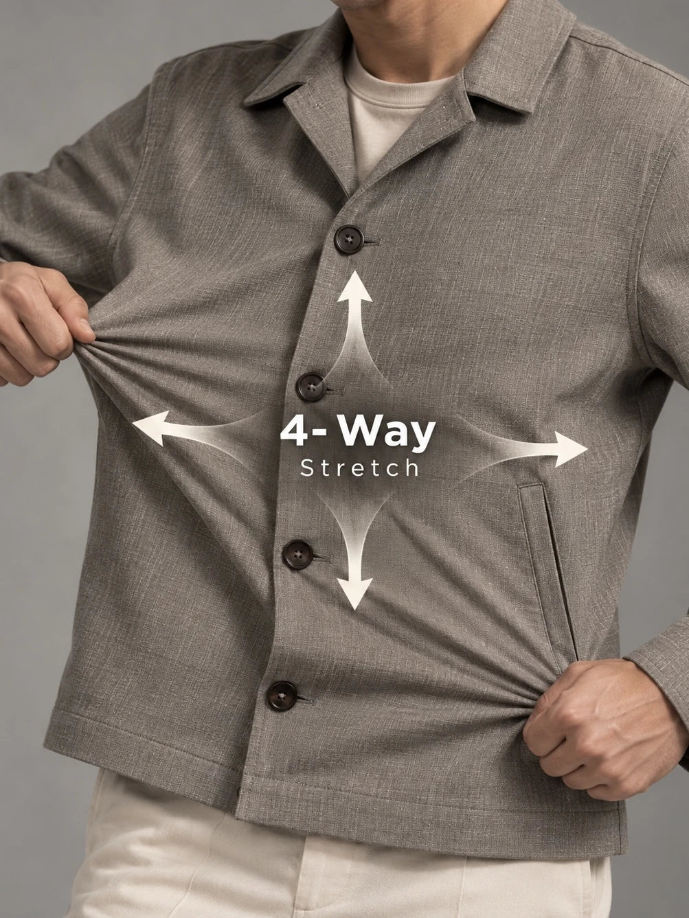 Stretchable Ace Shacket