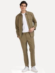 Khaki Lightweight Shacket