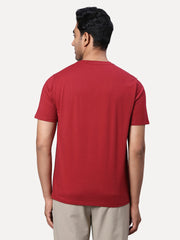 Maroon Round Neck Tee