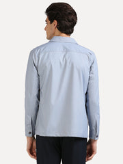 Soft Touch Blue Everyday Shacket - For Men