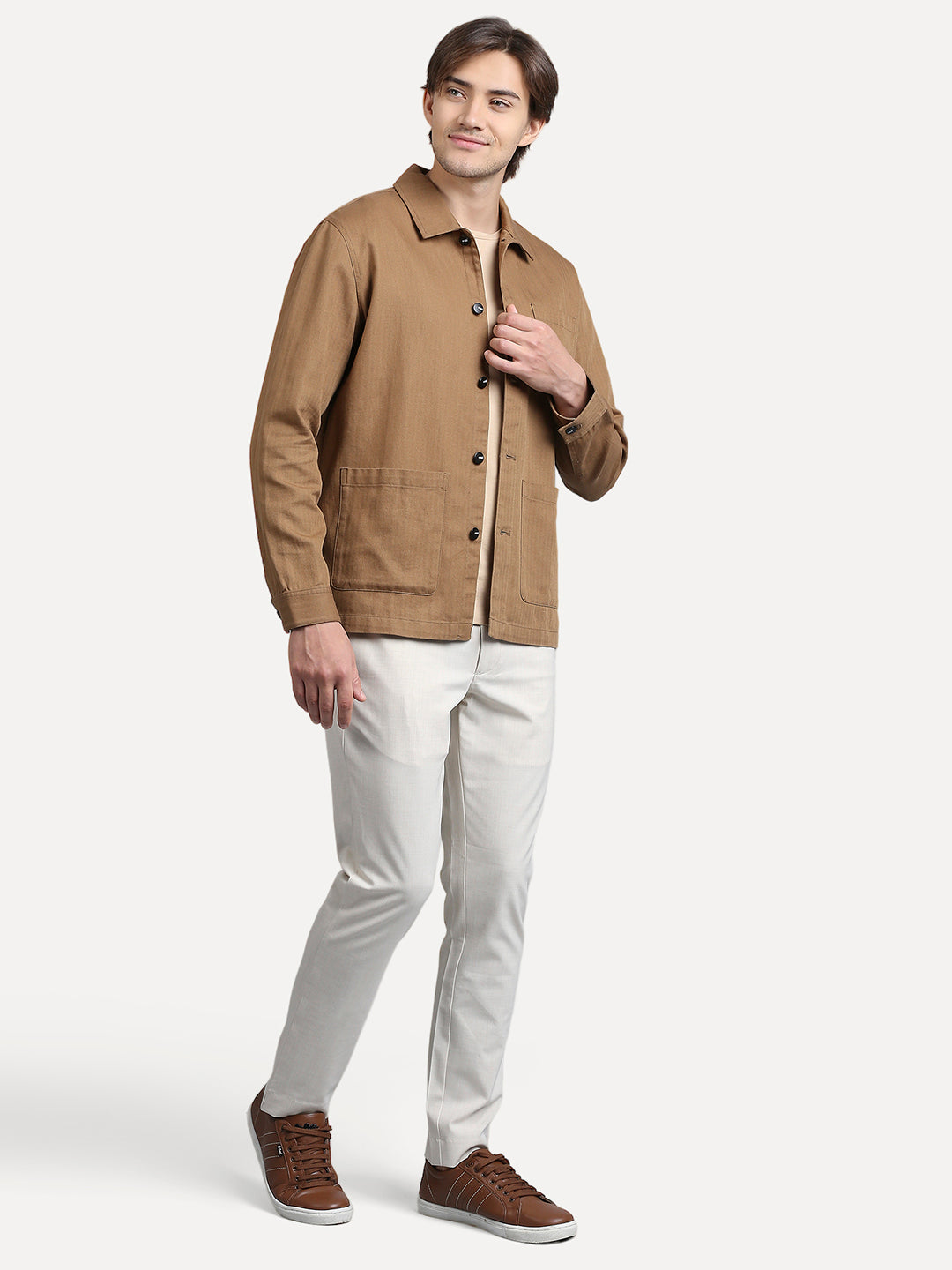 Cotton Tech Khaki Mineral Shacket