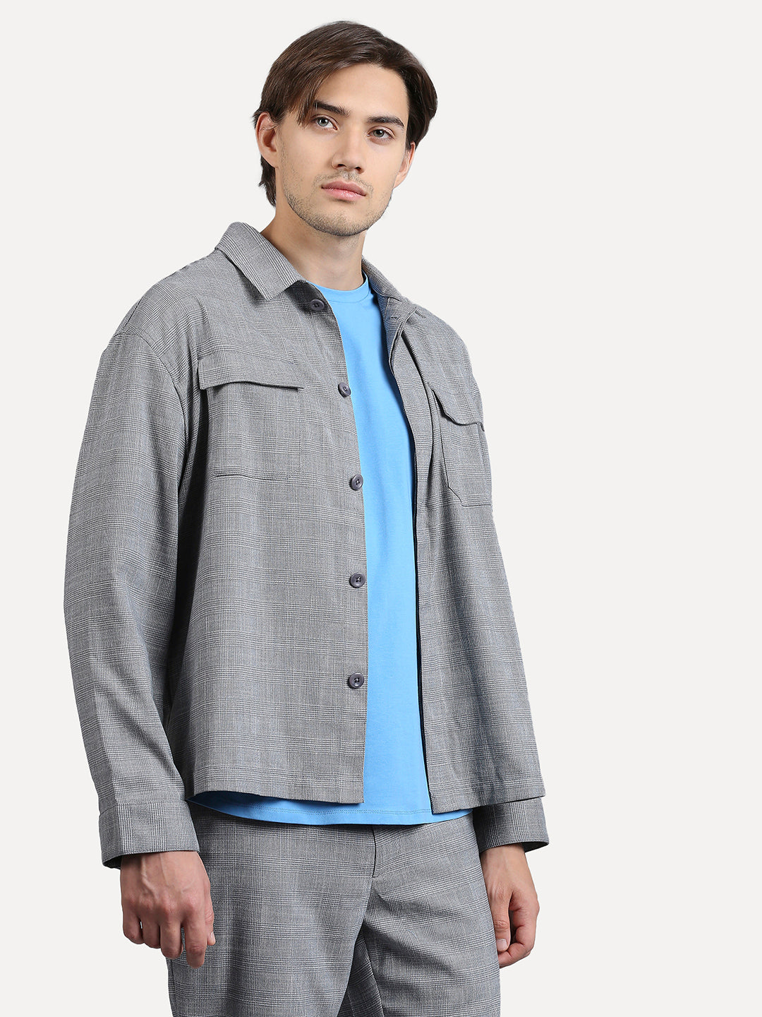 Soft Touch Harmony Grey Shacket