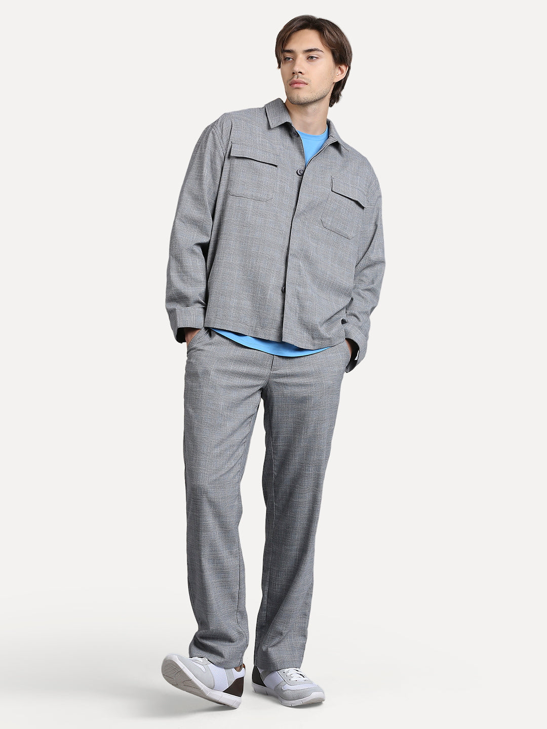 Soft Touch Harmony Grey Shacket