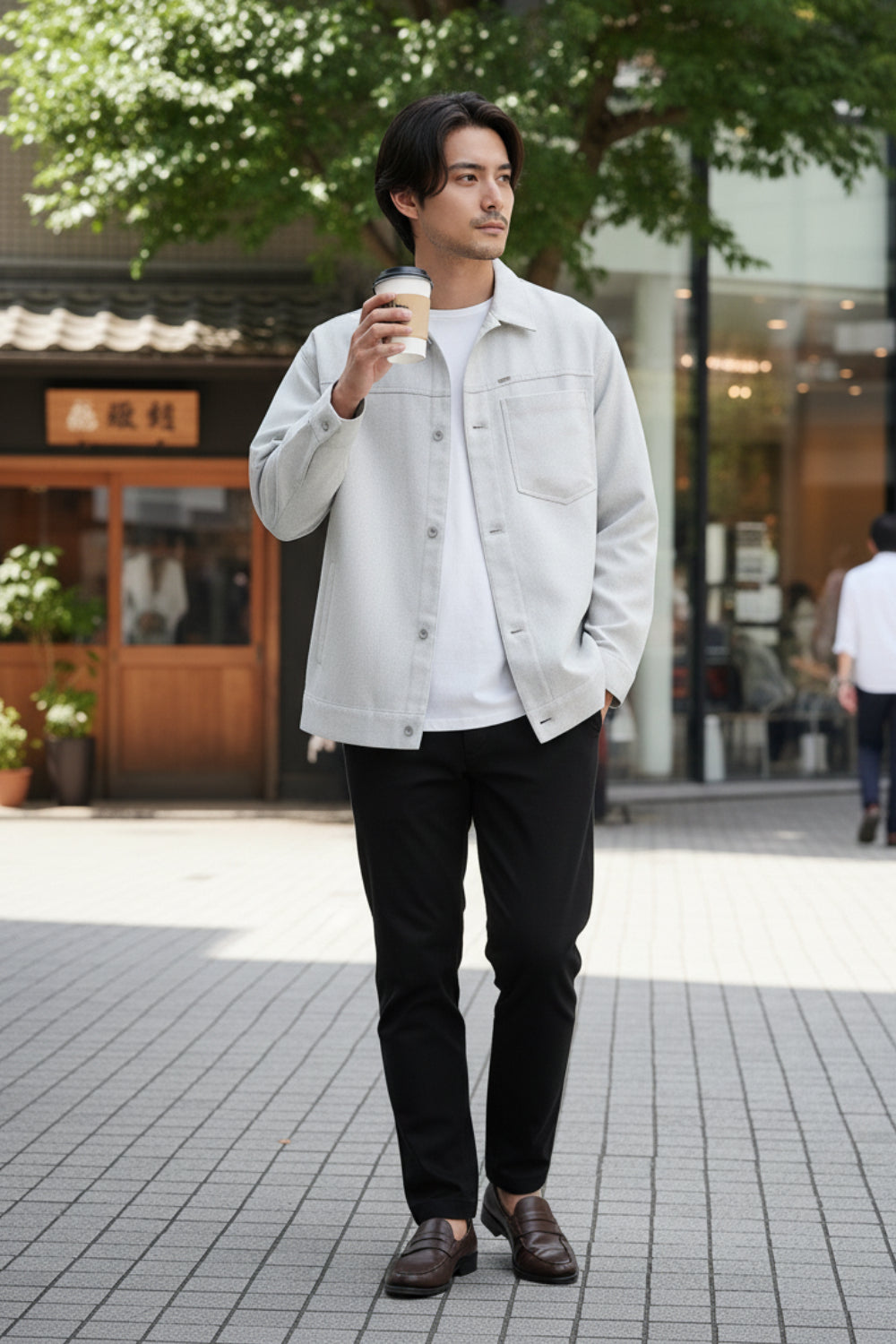 Soft Touch Grey Particle Shacket