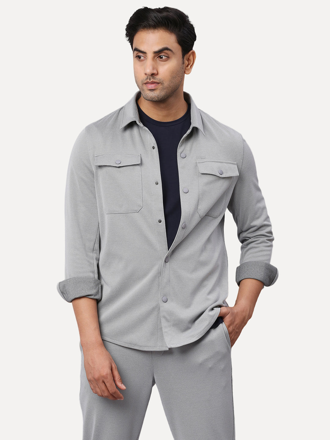 Superflex Grey Shacket