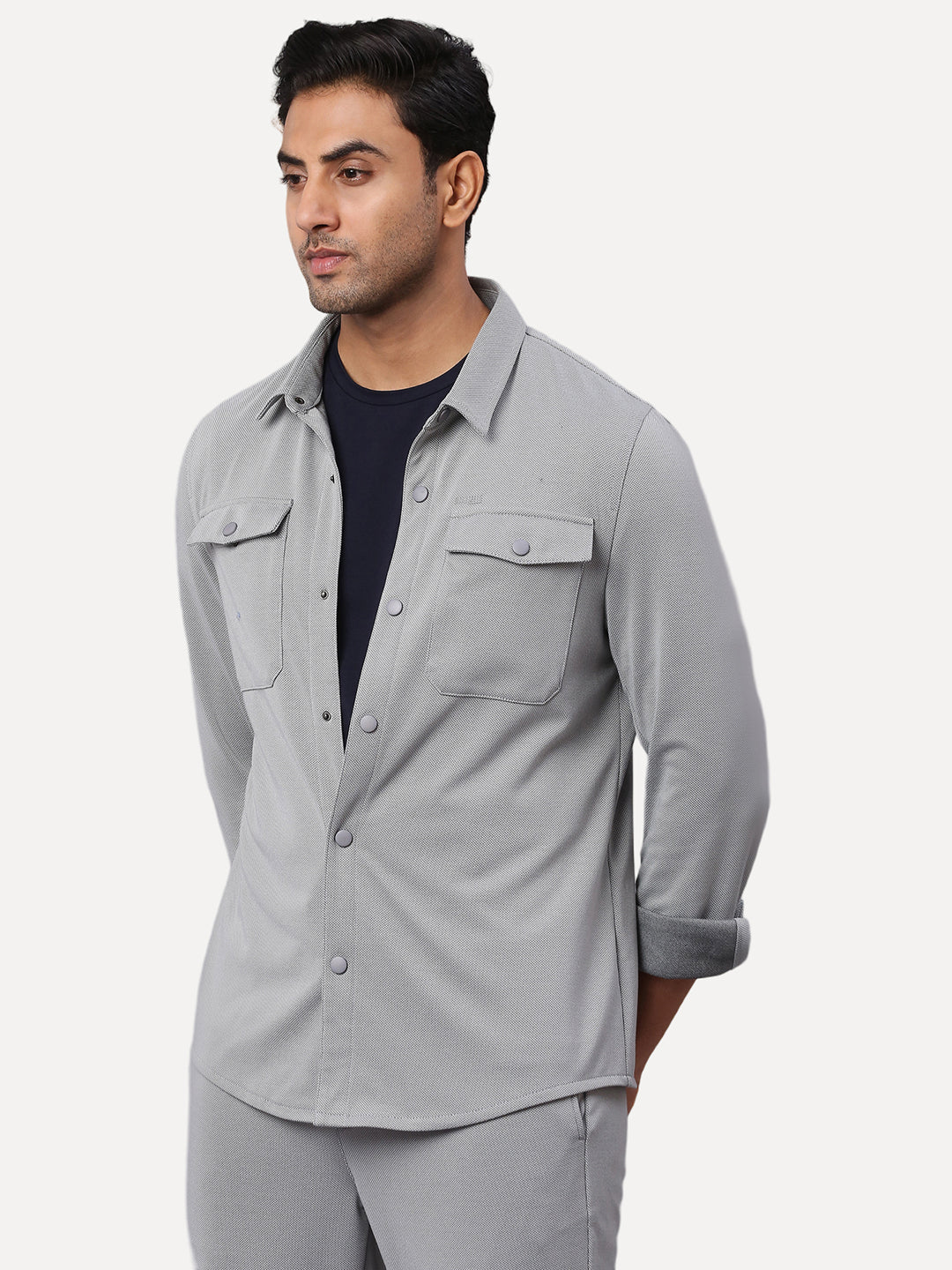 grey men shacket