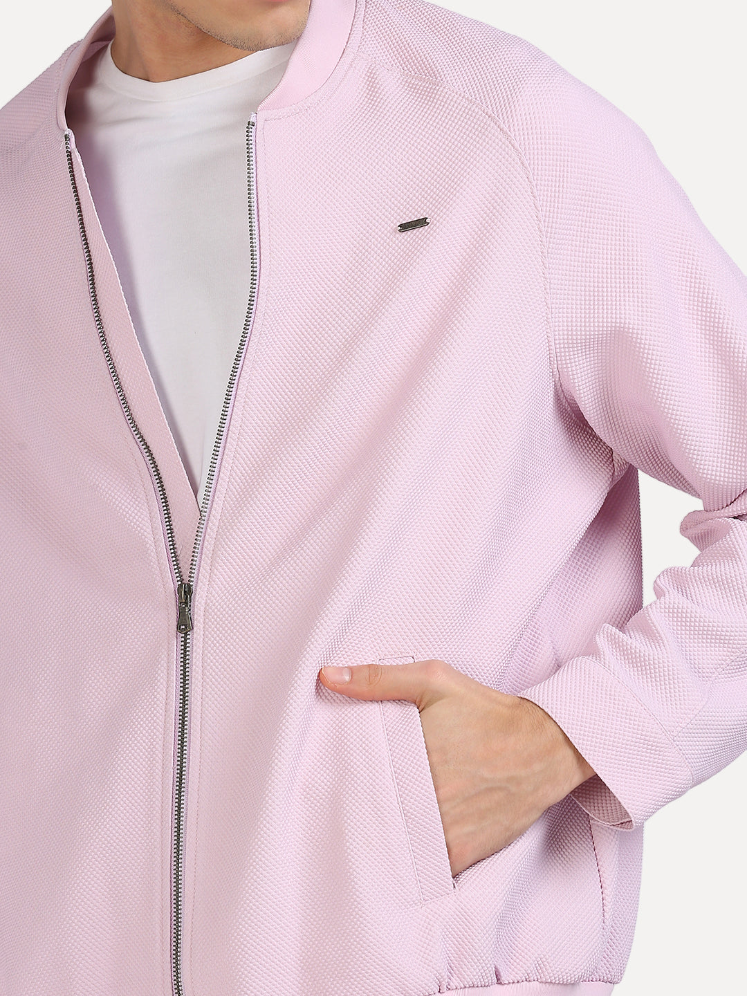 light pink shacket for men