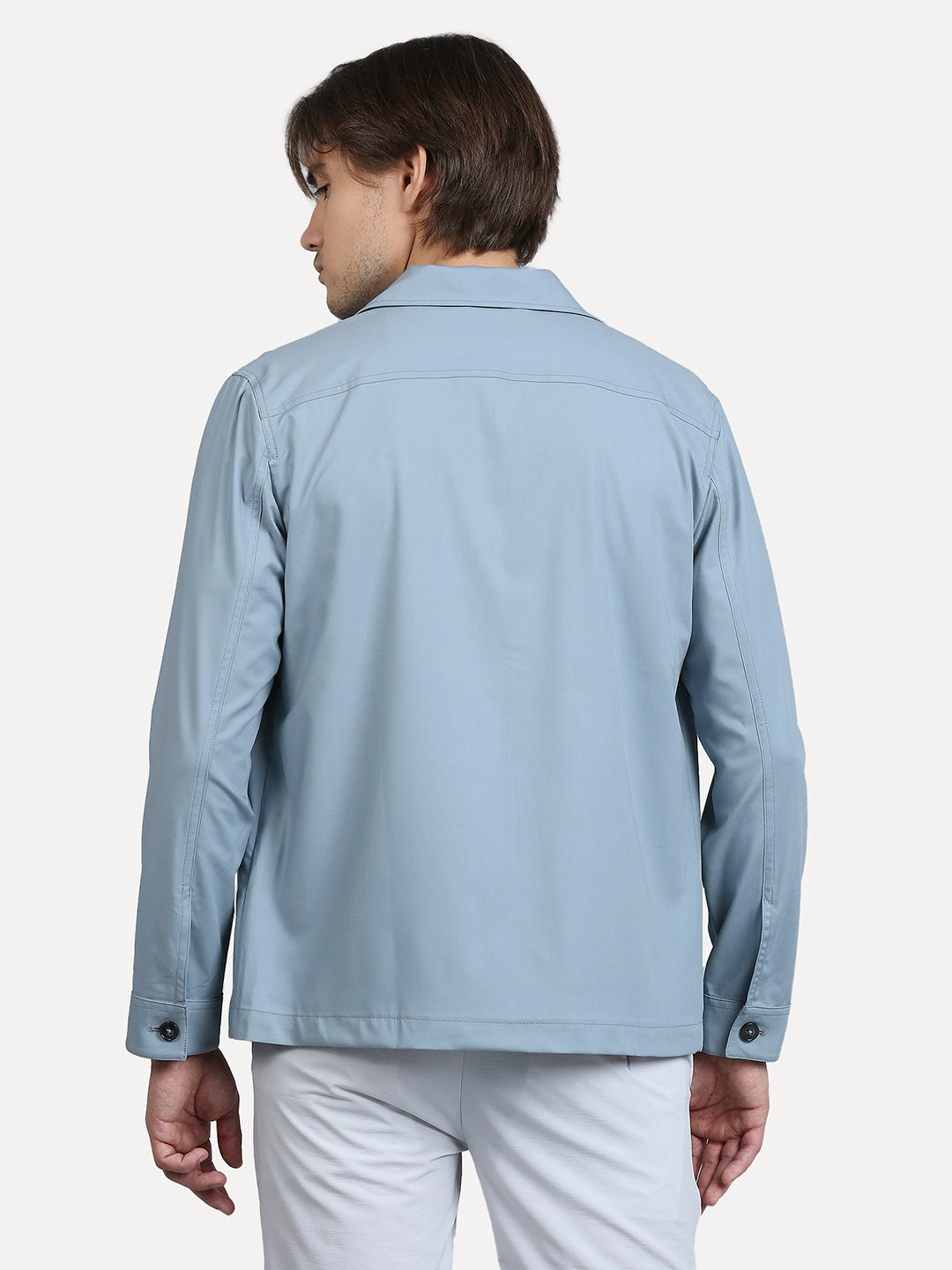 mint green mens casual shacket